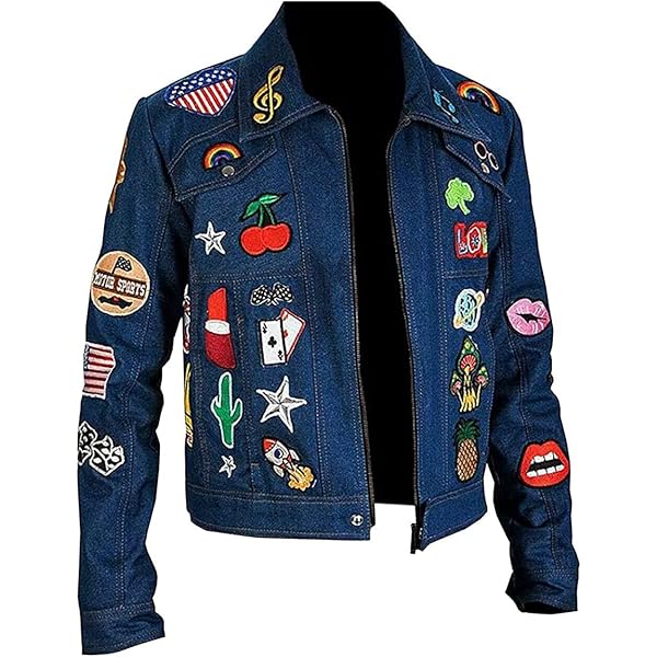 *p(R)ojectR® Asterisk Patch Denim Jacket Vtg 70s Denim Patches Distress Jacket S Harley Jimi Hendrix
